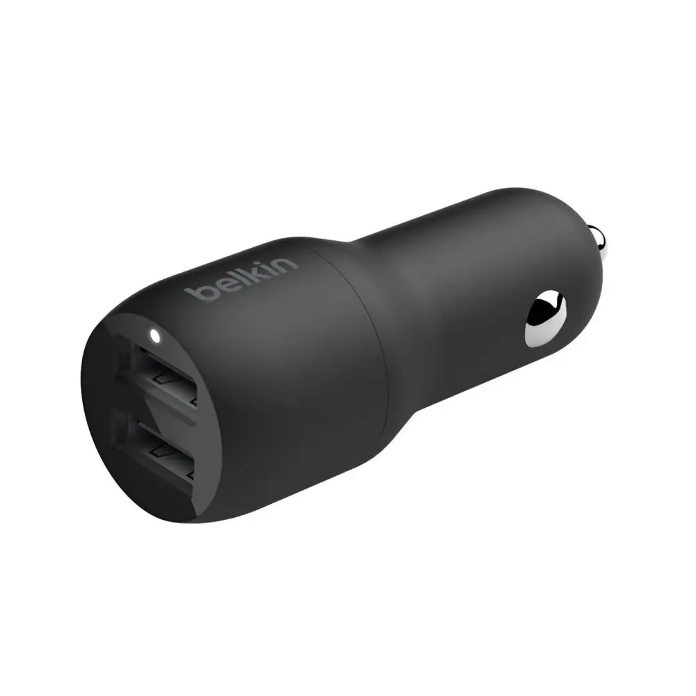 Belkin Boost Charge Dual Usb-a Car Charger 24w - Black