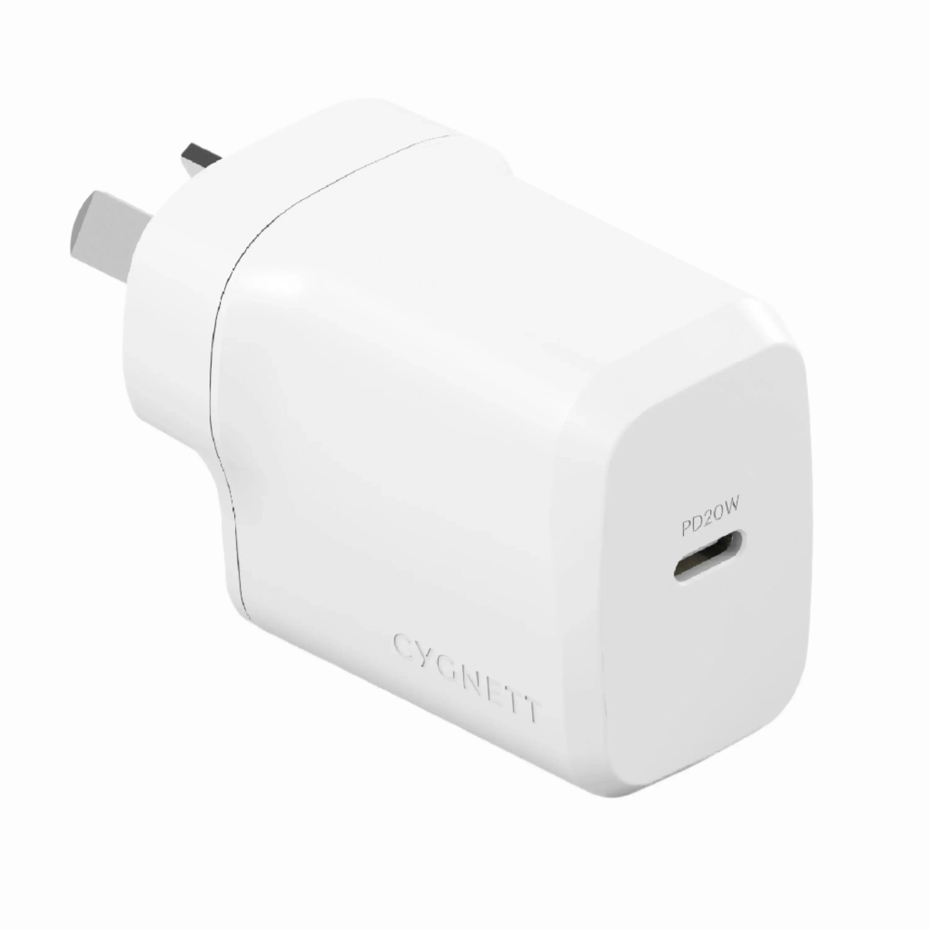 Cygnett Powerplus 20w Usb-c Pd Fast Wall Charger - White