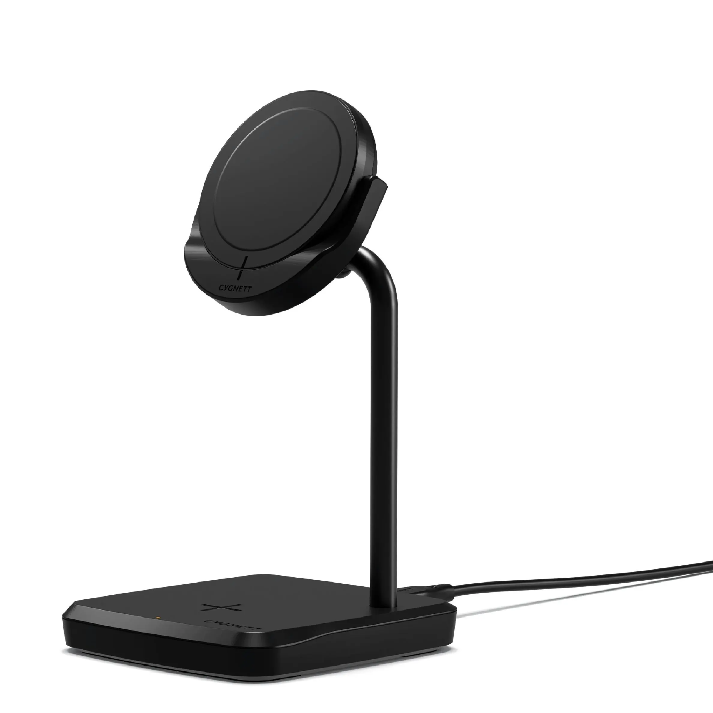 Cygnett Chargebase Qi2 2-in-1 Magnetic 15w Wireless Charger - Black