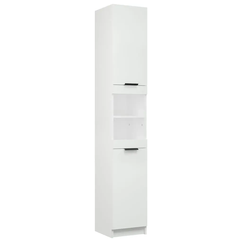 Bathroom Cabinet White 32x34x188.5 cm Engineered Wood 811322