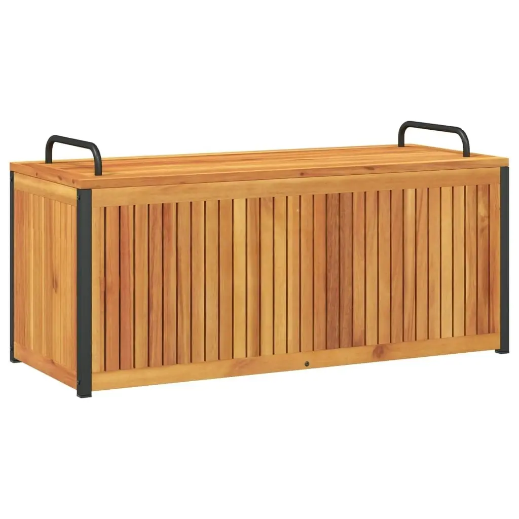 Outdoor Cushion Box 110x45x42/53 cm Solid Wood Acacia and Steel 367609