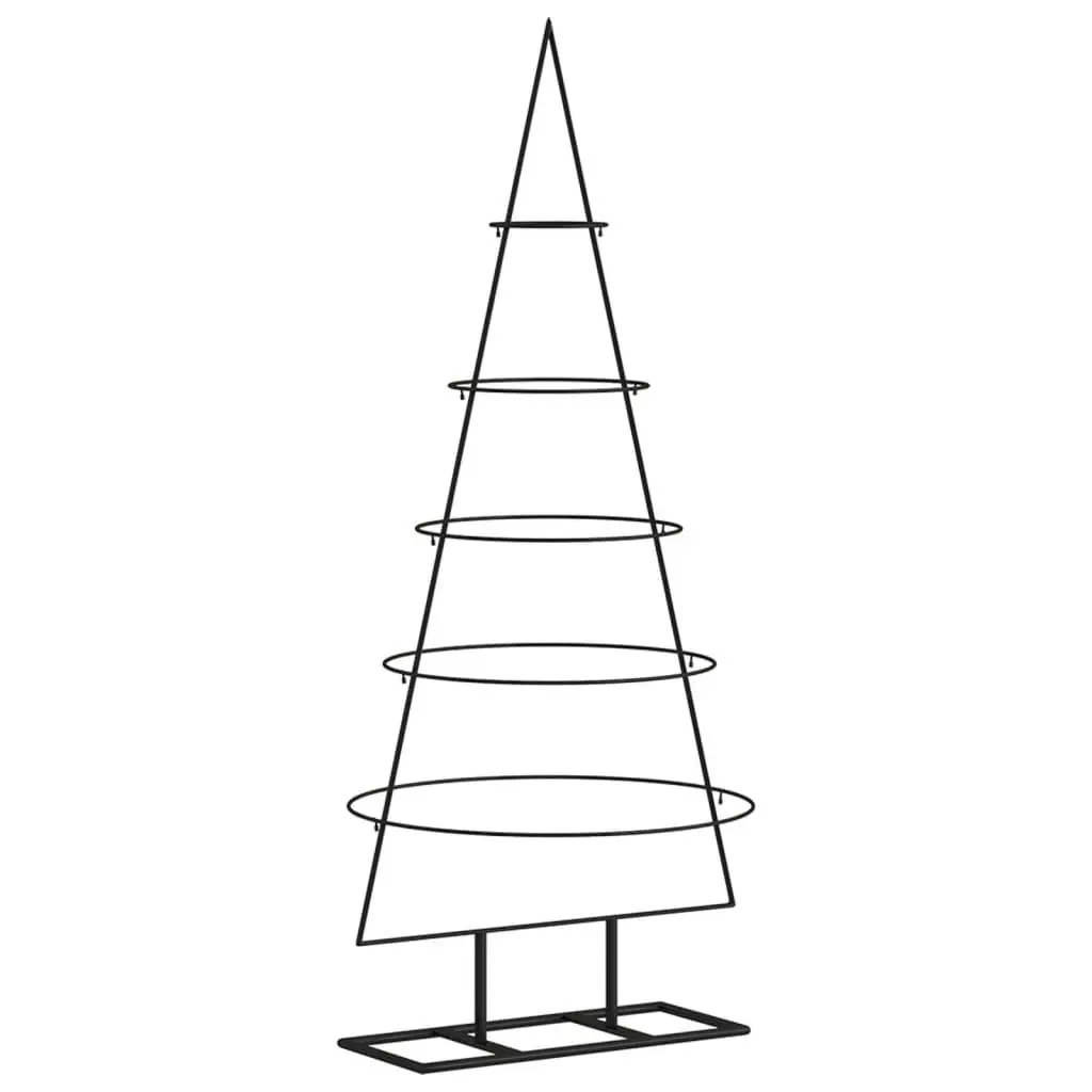 Metal Christmas Tree for Decoration Black 125 cm 359590