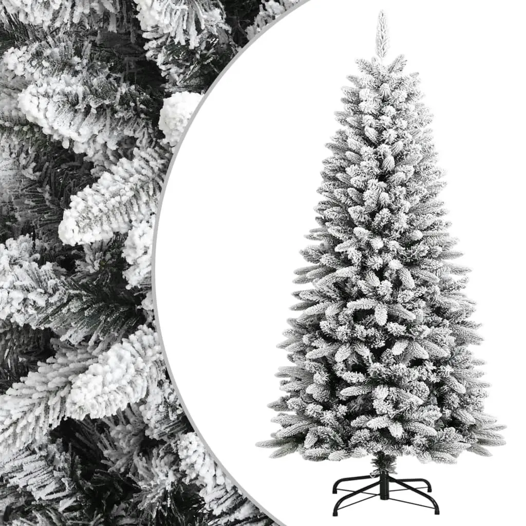 Artificial Christmas Tree with Flocked Snow 120 cm PVC&PE 345188