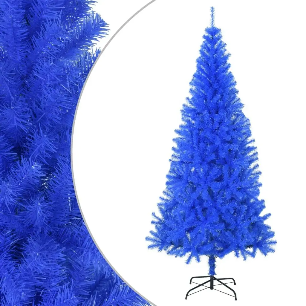 Artificial Christmas Tree with Stand Blue 240 cm PVC 329182