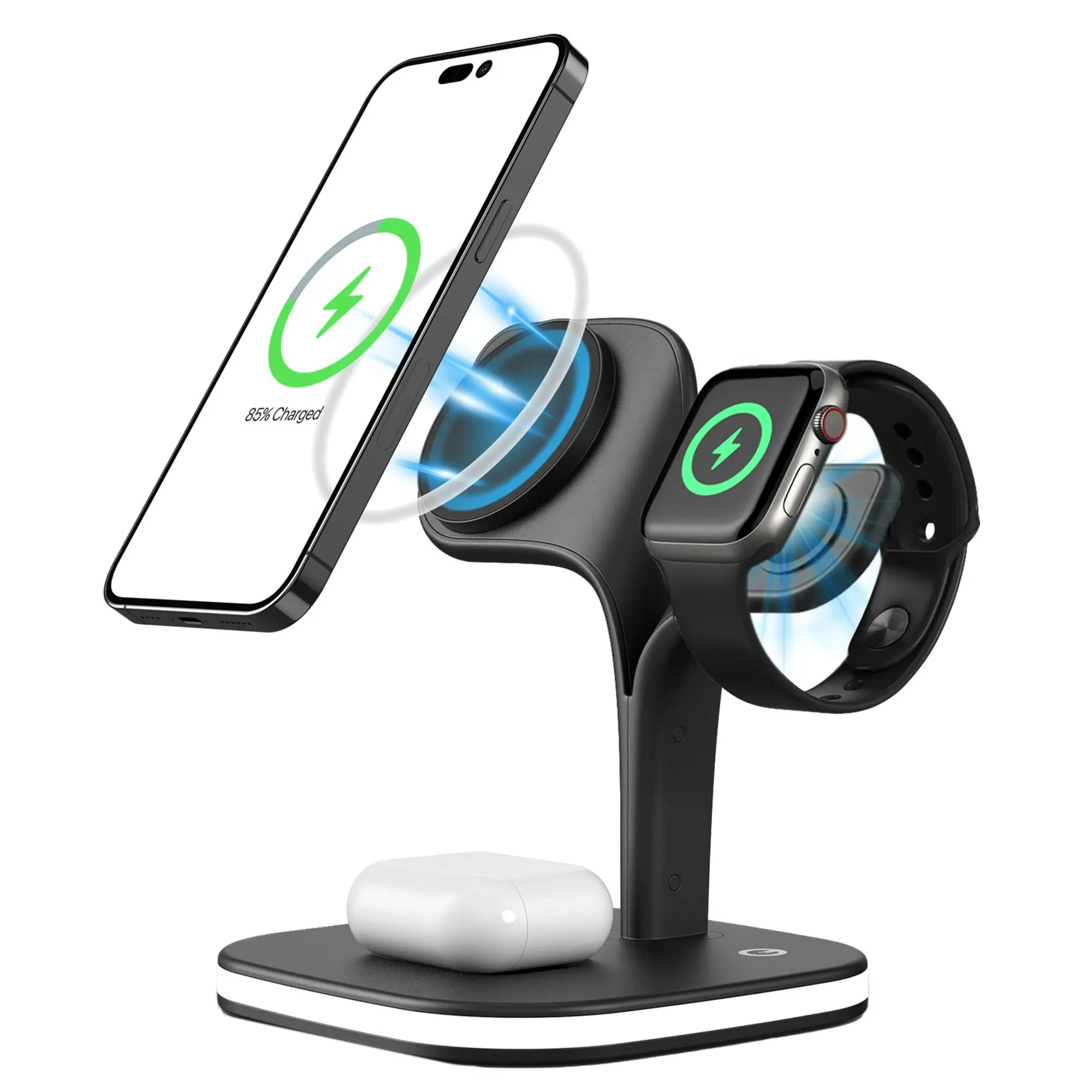 5-in-1 Wireless Charging Station with Night Light | Fast Multi-Device Charger