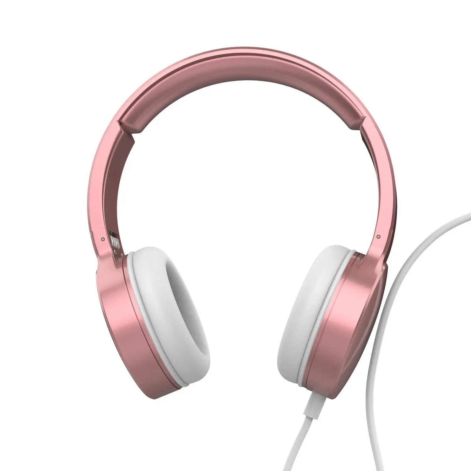 Laser Wired Over Ear Stereo Headphones Rose Gold