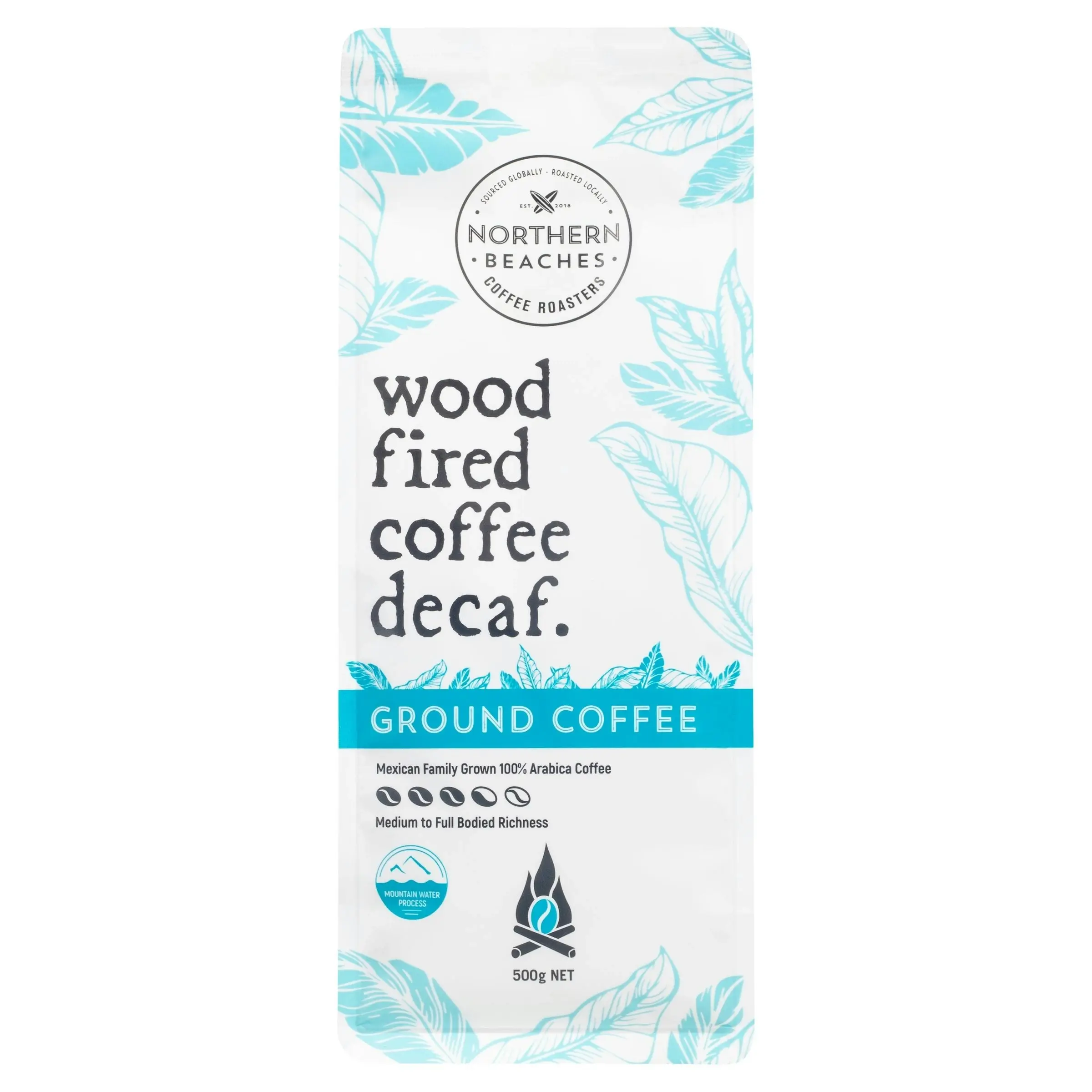 Wood Fired Coffee Decaf 500g Ground