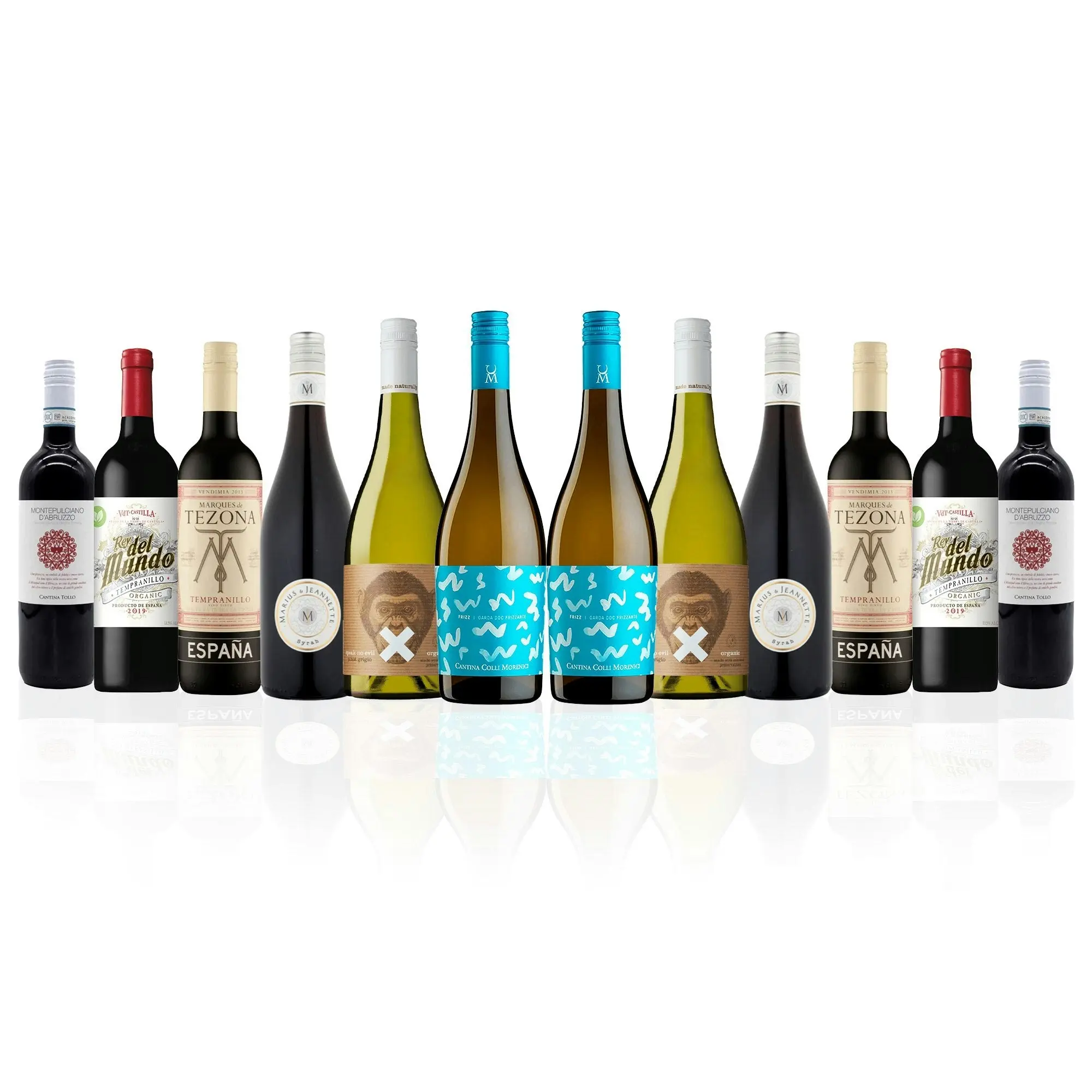 Mixed Cases Euro Trip 14 Mixed Wine Dozen (12 Bottles)