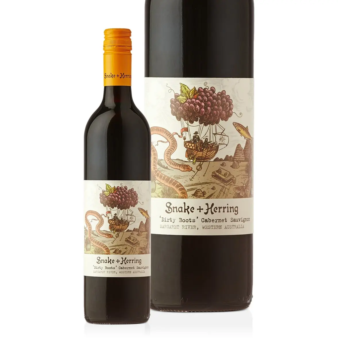 Snake & Herring Dirty Boots Cabernet Sauvignon 2021 (12 Bottles)