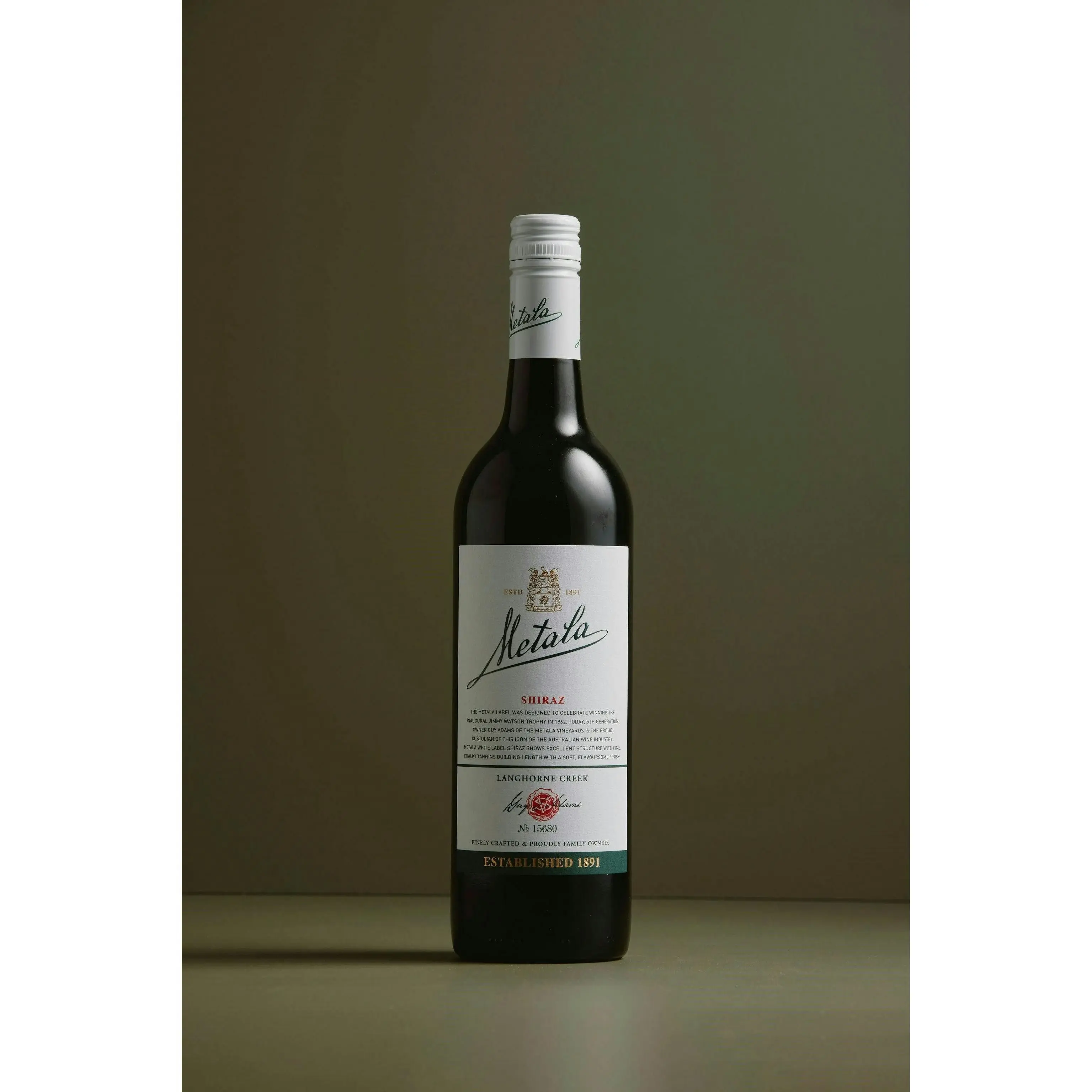 Metala White Label Shiraz,  Langhorne Creek 2021 (12 Bottles)