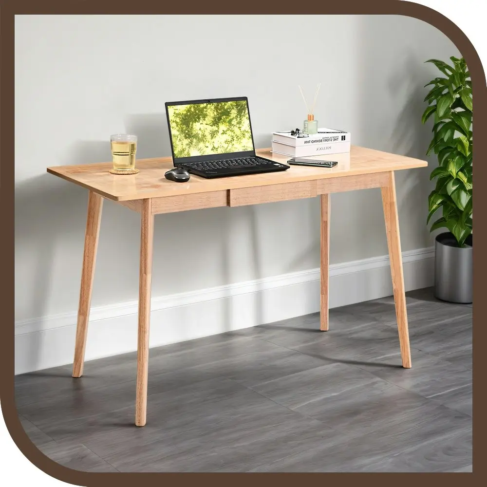 Furb 80CM Writing Computer Desk Wooden Study Home Office Desk with 1 Drawer