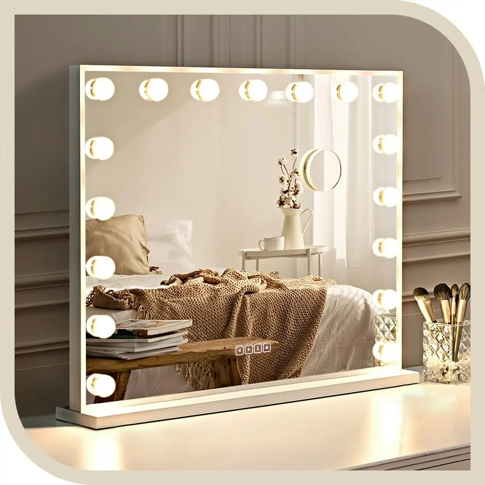 Simplus Bluetooth LED Hollywood Mirror Makeup Vanity Mirrors with Lights 70X57CM