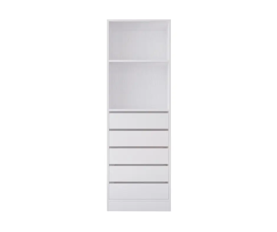 Botany 5 Drawer Shelves 600 - White