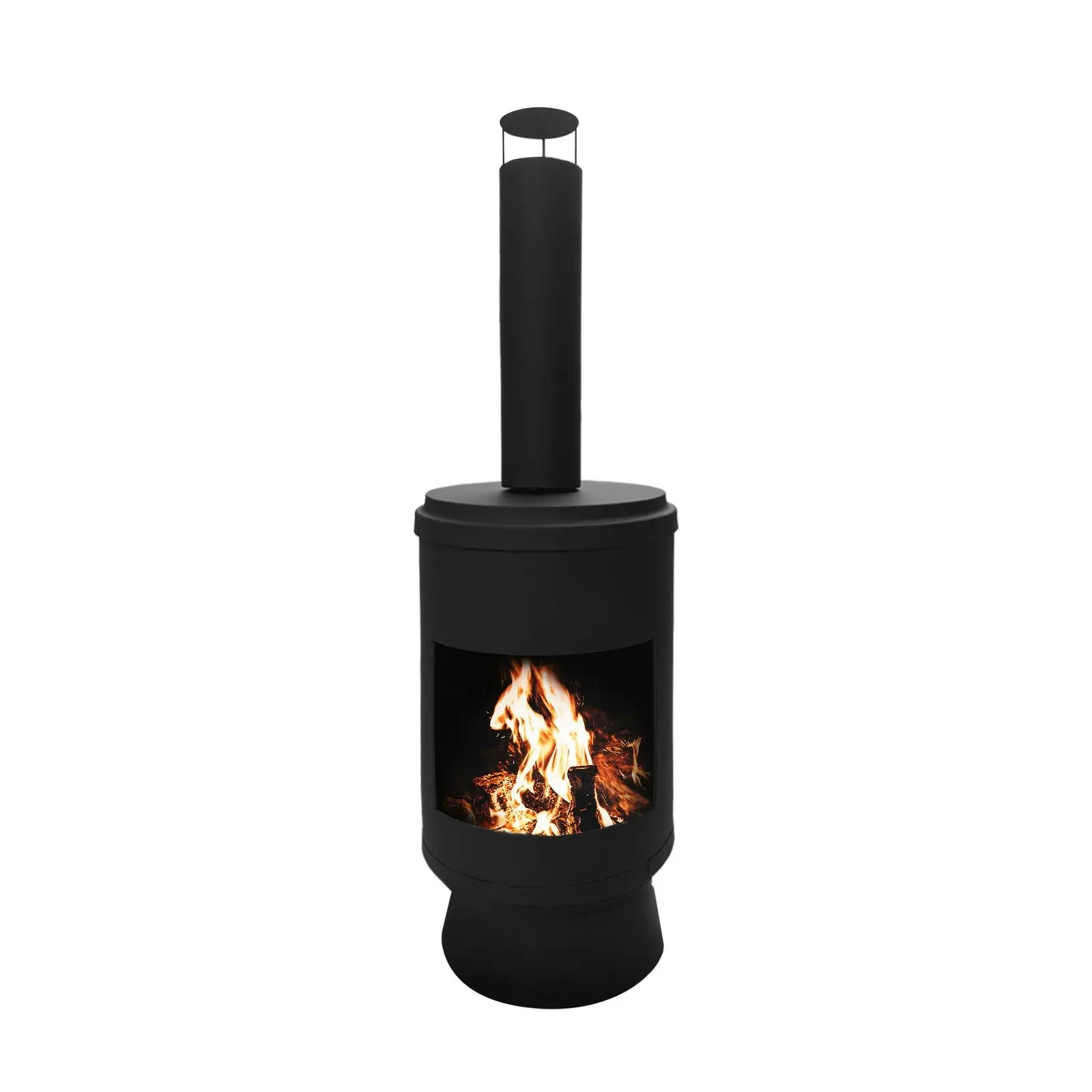 Fire Pit Chimney Fireplace Portable Outdoor Camping and Patio Heater 105cm