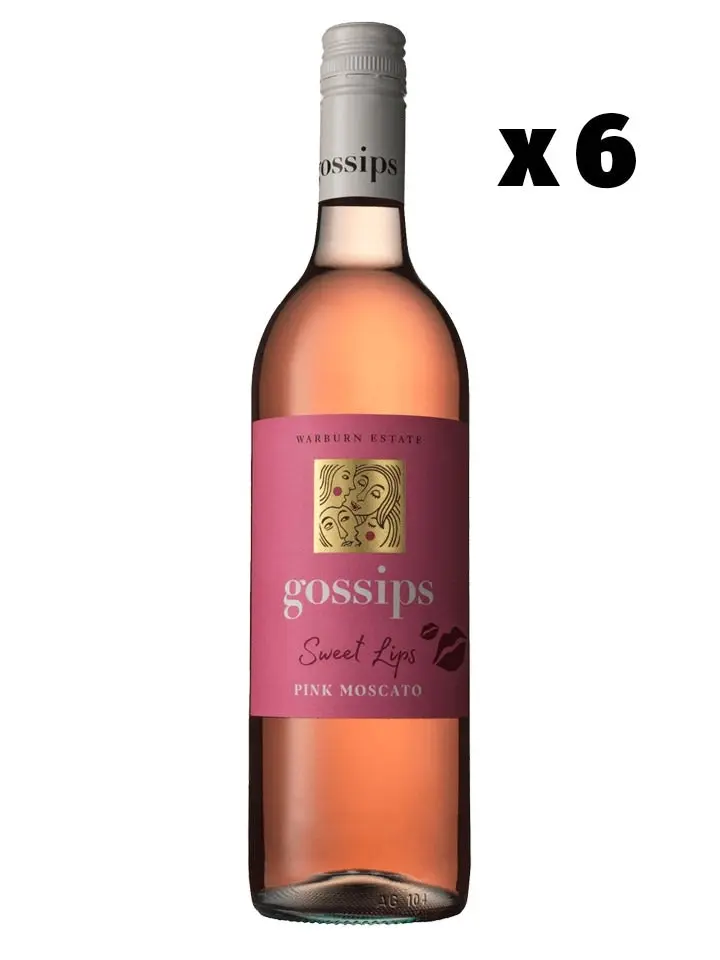 Gossips Sweet Lips Pink Moscato Sweet Wine Case 6 X 750ml