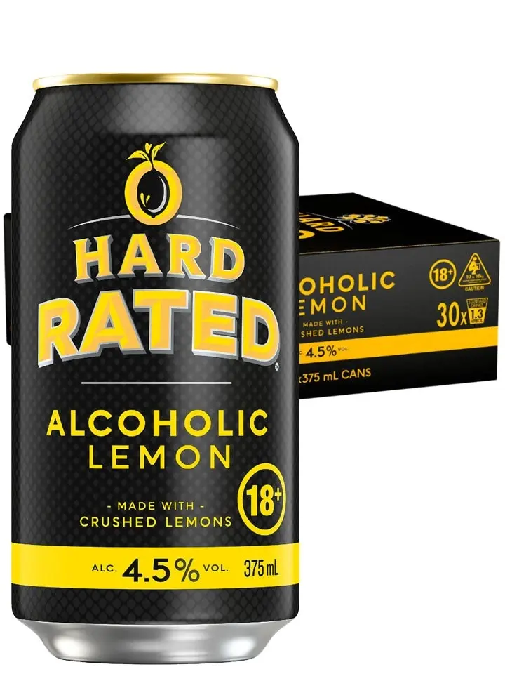 Hard Solo Hard Rated Alcoholic Lemon Case 30 X 375ml Cans