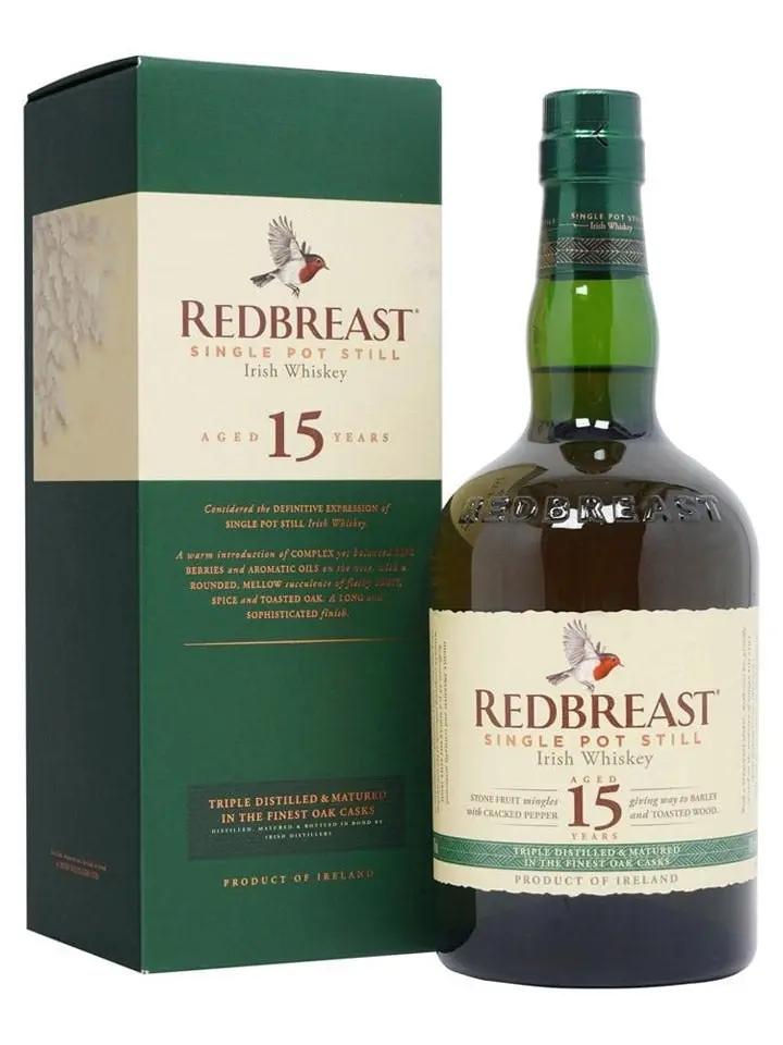 Redbreast 15 Year Old Single Pot Still Irish Whiskey 700ml