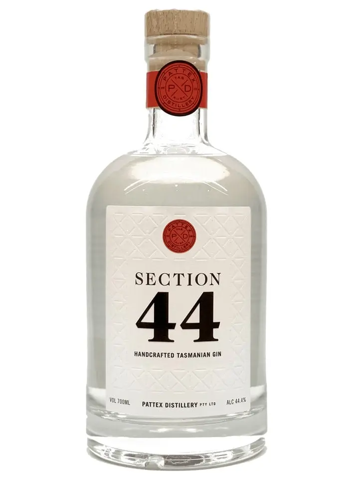 Pattex Distillery Section 44 Lemon Myrtle Handcrafted Tasmanian Gin 700ml