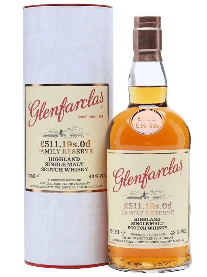 Glenfarclas  511.19s.od Family Reserve Single Malt Scotch Whisky 700ml