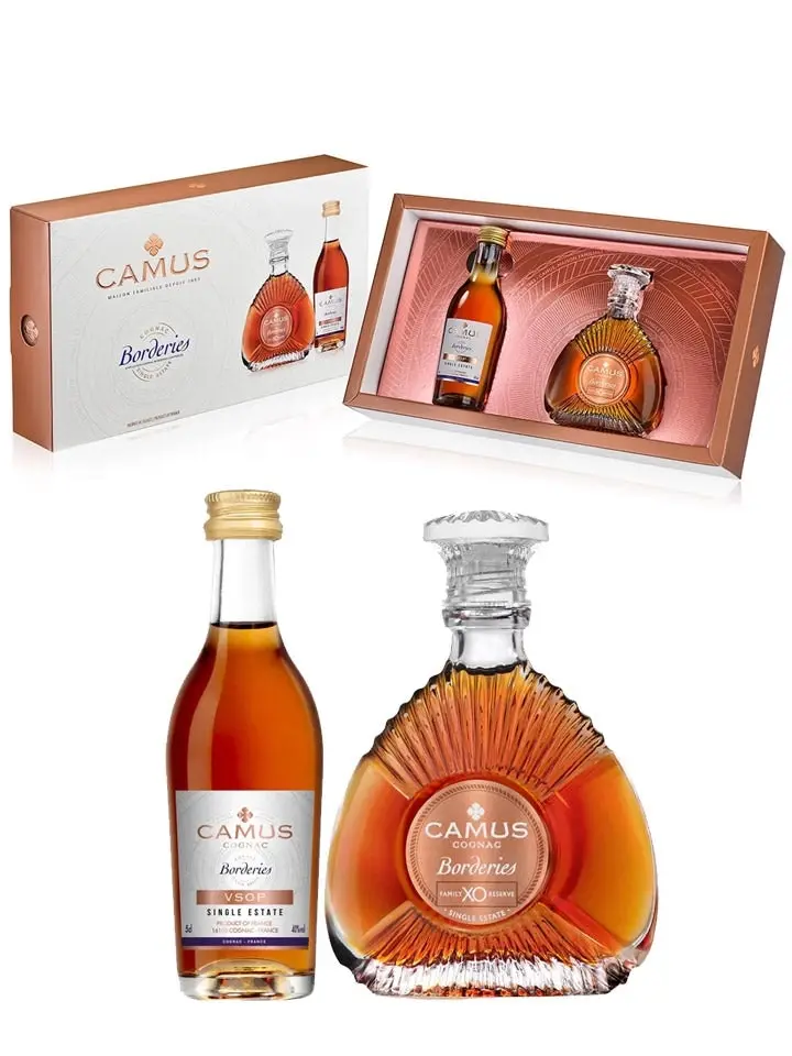 Camus Borderies Collection Miniature Set Vsop/xo Cognac 2 X 50ml