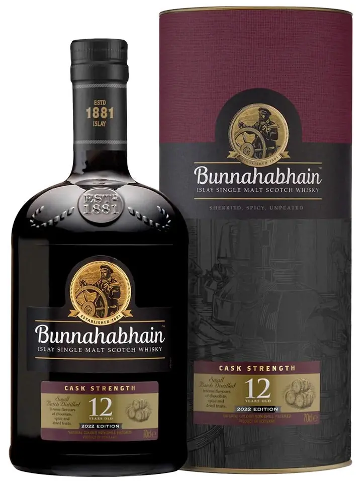 Bunnahabhain 12 Year Old Cask Strength 2022 Single Malt Scotch Whisky 700ml