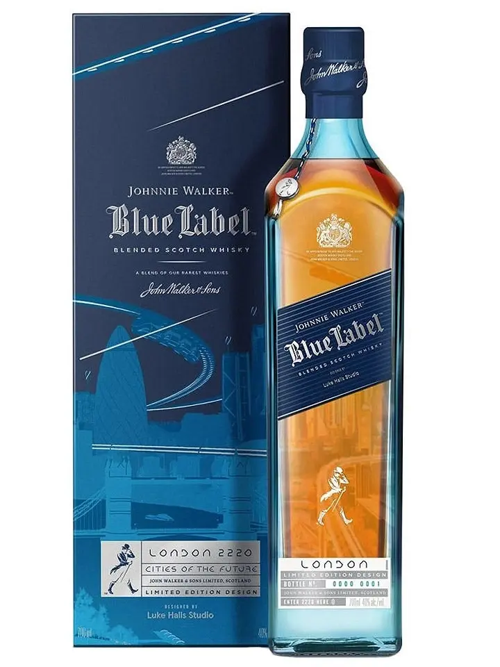 Johnnie Walker Blue Label Cities Of The Future London 2220 Blended Scotch Whisky 700ml