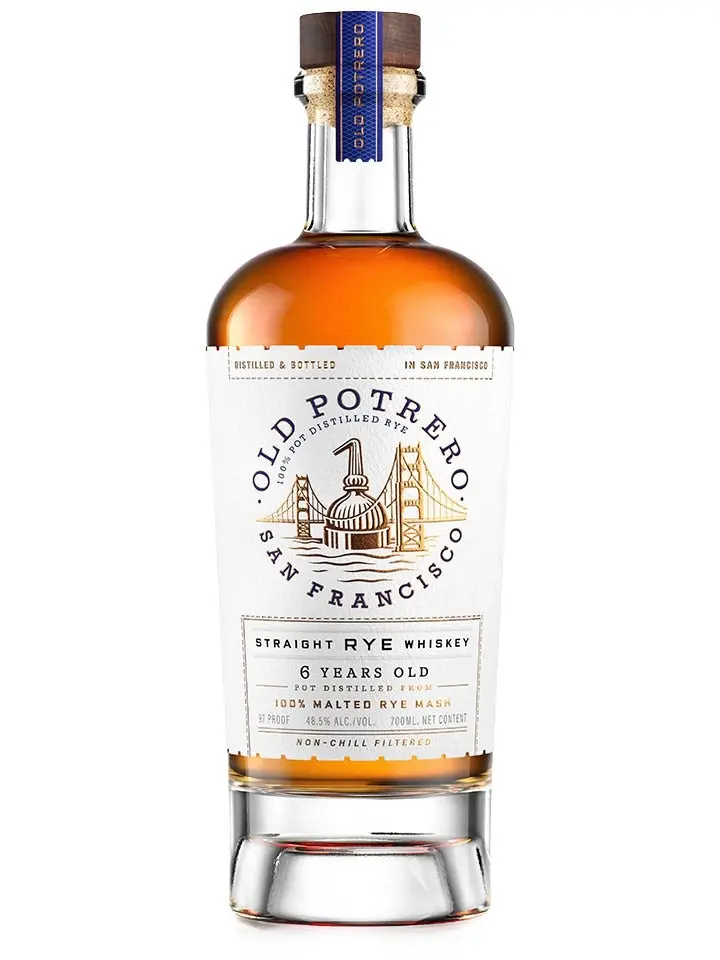 Old Potrero 6 Year Old Single Malt Straight Rye Whiskey 700ml