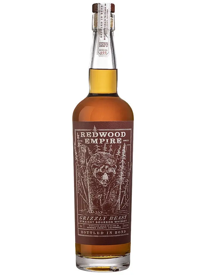 Redwood Empire Grizzly Beast Bottled In Bond Straight Bourbon Whiskey 750ml