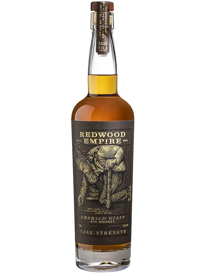 Redwood Empire Emerald Giant Cask Strength Limited Edition Rye Whiskey 750ml