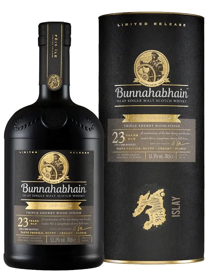 Bunnahabhain 23 Year Old F Is  Le 2024 Triple Sherry Wood Finish Cask Strength Single Malt Scotch Whisky 700ml