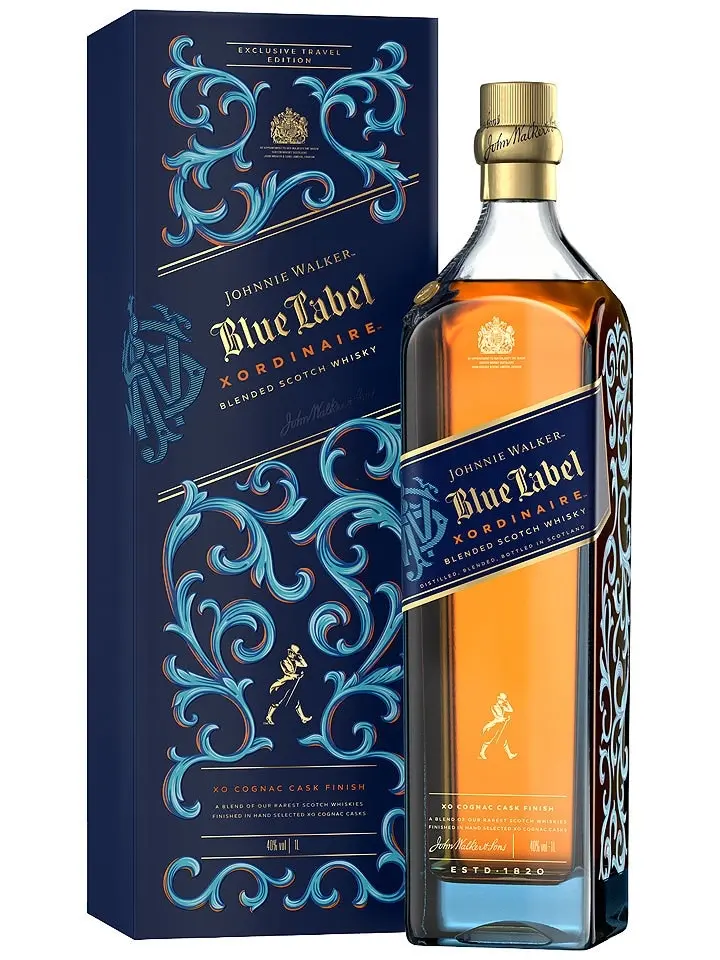 Johnnie Walker Blue Label Xordinaire Xo Cognac Cask Finish Blended Scotch Whisky 1l