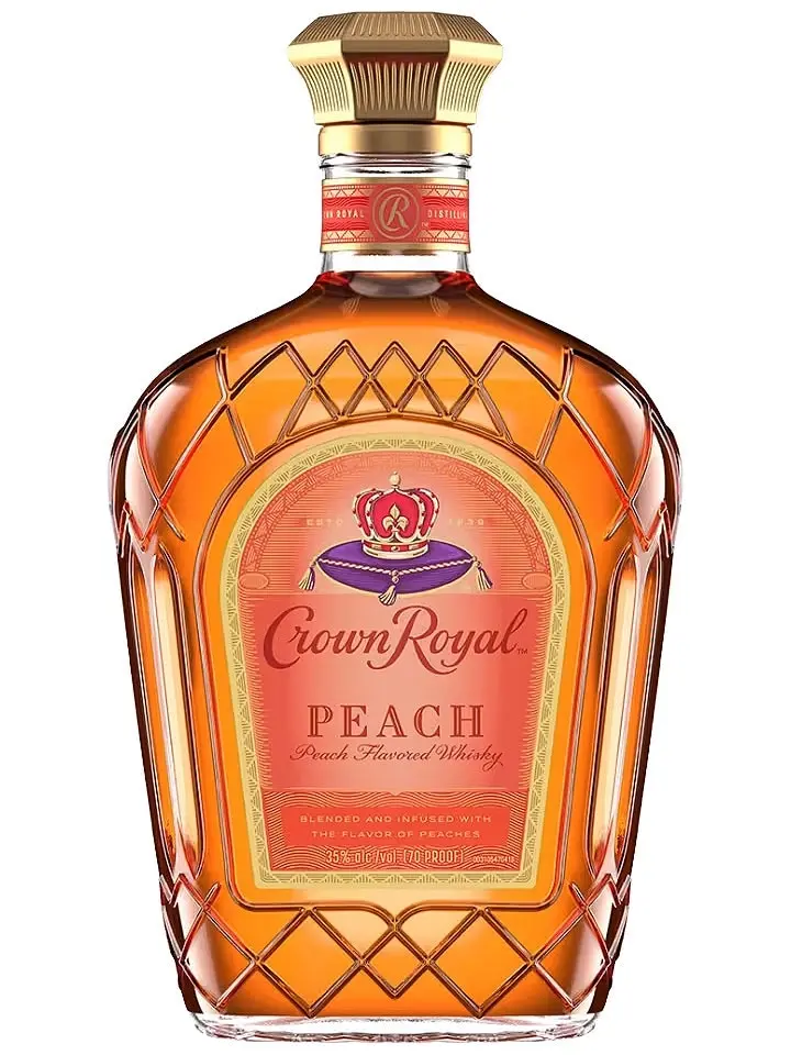 Crown Royal Peach Flavoured Blended Canadian Whisky 1l