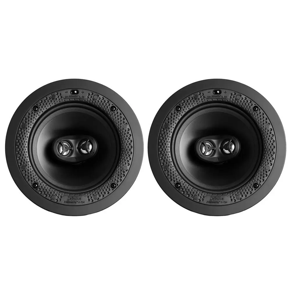 2x Definitive Technology Round 6.5" Disappearing In-Wall Ceiling Stereo Speaker