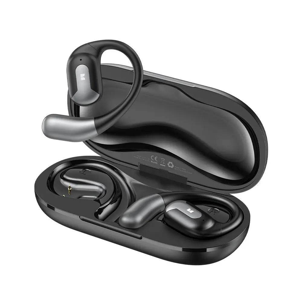 Monster Open Ear Wireless Bluetooth Earphones Rechargeable Waterproof Black