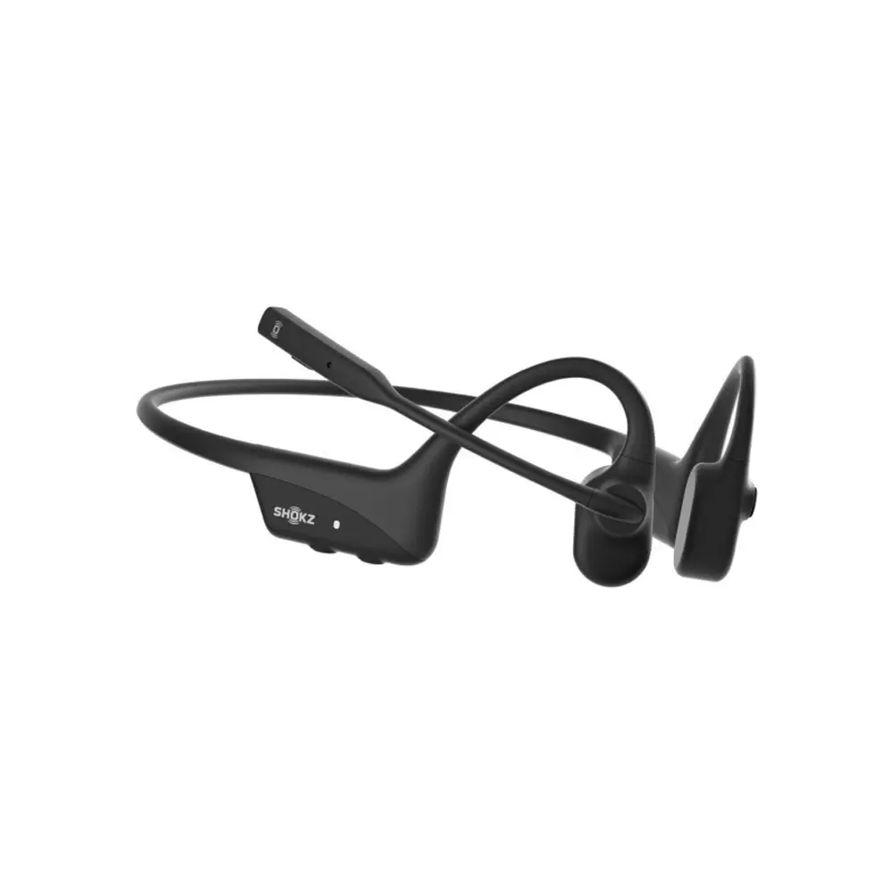 SHOKZ OpenComm 2 Stereo Bone Conduction Bluetooth Open-Ear Headset w/ Mic Black