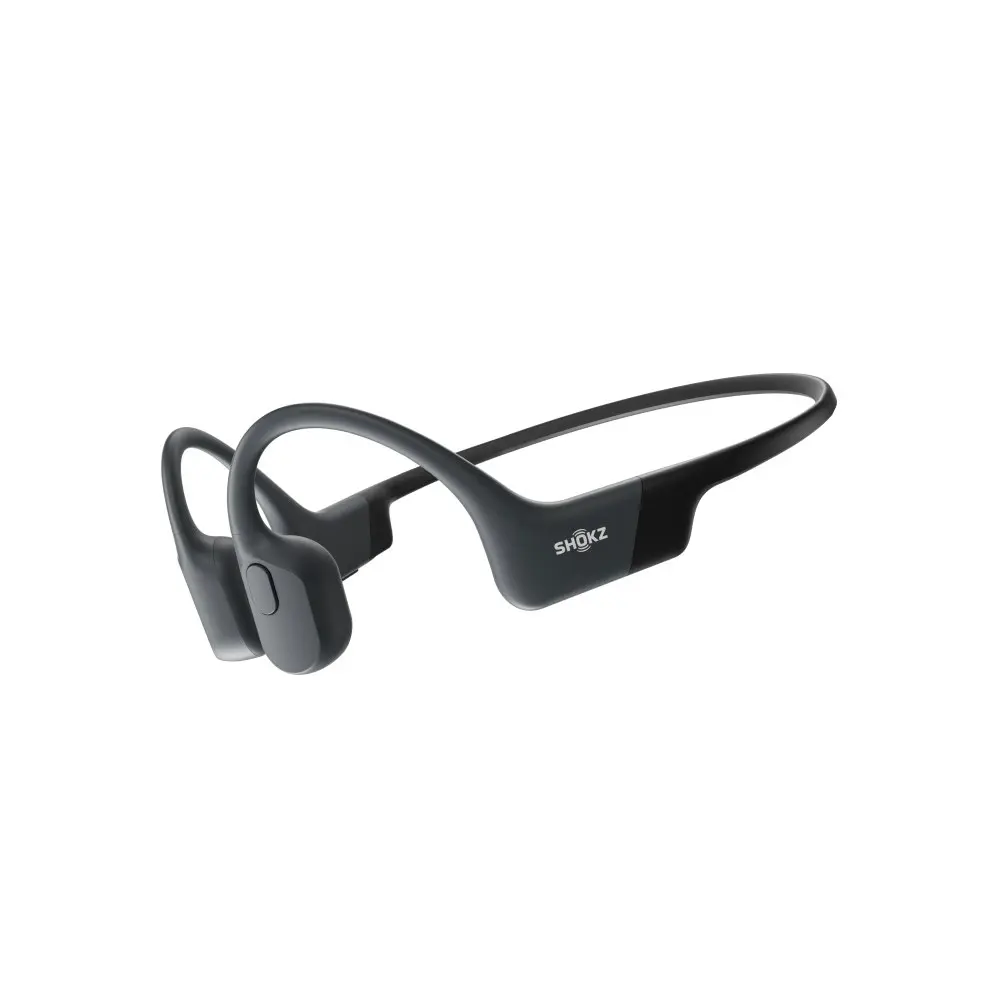 SHOKZ OpenRun Bone Conduction Sports/Running Open-Ear Bluetooth Headphones Black