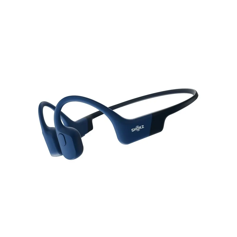 SHOKZ OpenRun Bone Conduction Sports/Running Open-Ear Bluetooth Headphones Blue