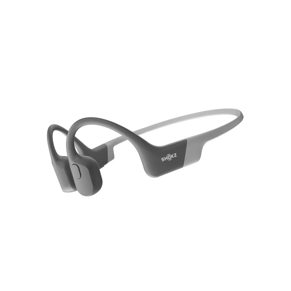 SHOKZ OpenRun Bone Conduction Sports/Running Open-Ear Bluetooth Headphones Grey