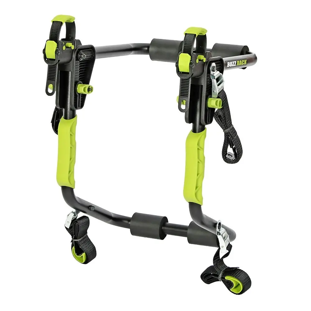 Buzzrack Colibri Trunk Mount 1-Bike Dual Arm Rack Bicycle Carrier Black/Green