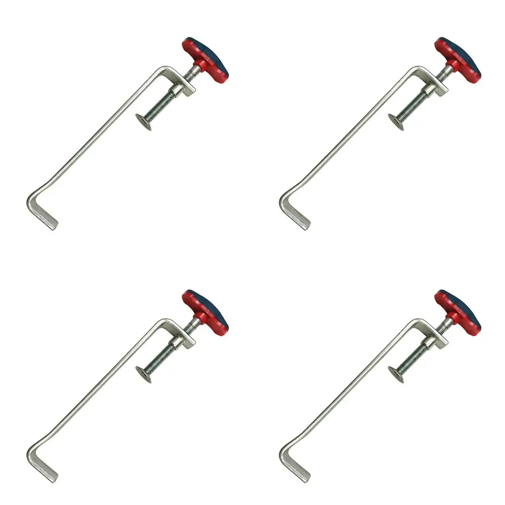 4PK Spear & Jackson Profile Clamp Soft Grip Handle Panel Holder Tool 180mm SLVR