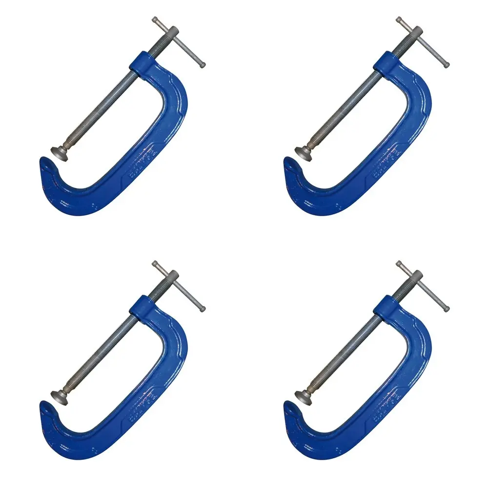 4PK Eclipse Pro Tools Cast Iron Professional Clamp G 150mm Metalwork Tool Blue