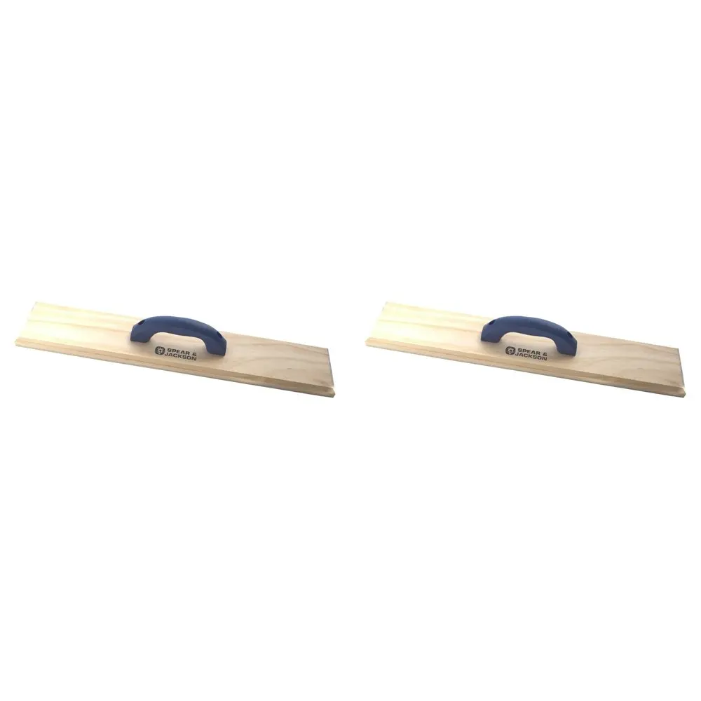 2PK Spear & Jackson Wooden Cement Finishing Pine Timber Blade Float Tool 605mm