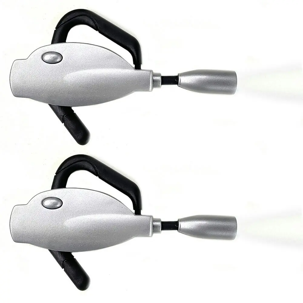 2pc Eye-sight Reading/Working LED Light/Head Torch w/ Over Ear Hook Silver