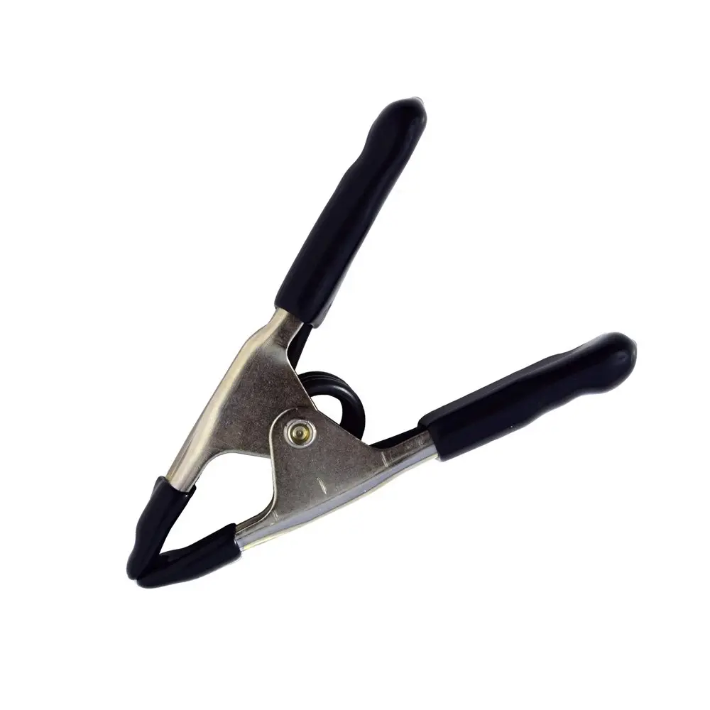 Spear & Jackson Spring Clamp C/Steel Vinyl Coated Handle/Jaw Hand Tool 100mm BLK