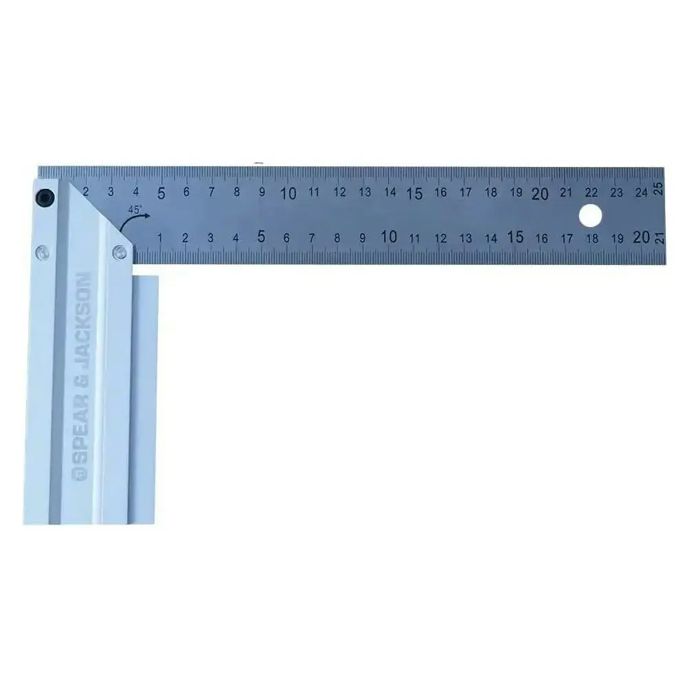 Spear & Jackson Combination Square S/Steel Ruler Engineer Measuring Tool 300mm