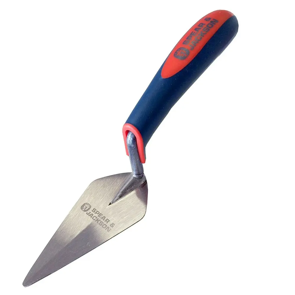 Spear & Jackson Pointing C/S Trowel Soft Grip Masonry Brickworking Tool 150mm