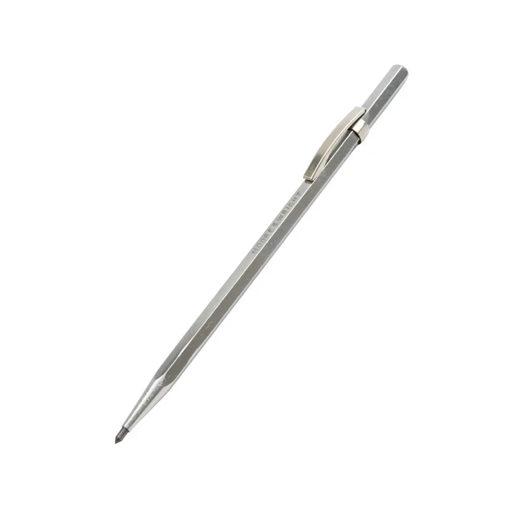 Moore & Wright Scriber Pearl Chrome Carbide Tipped w/ Pocket Clip DIY Tool 150mm