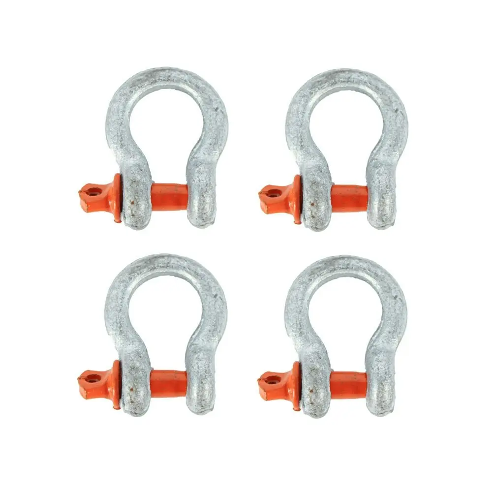 4x Thorny Devil Shackle Bow Grade S Screw Pin SWL 300Kg Outdoor Camping 3/16 Sil