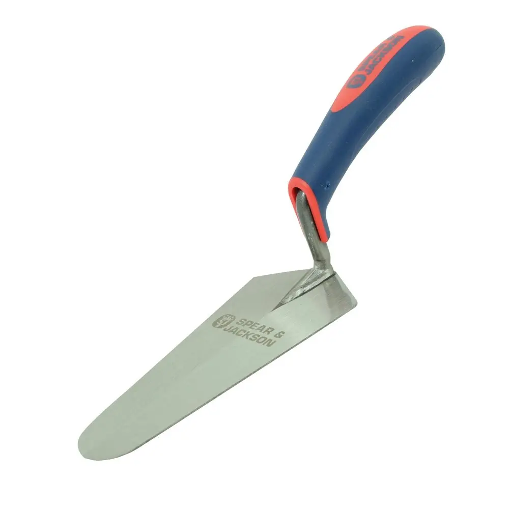 Spear & Jackson C/Steel Gauging Trowel Soft Grip Handle Masonry Hand Tool 175mm