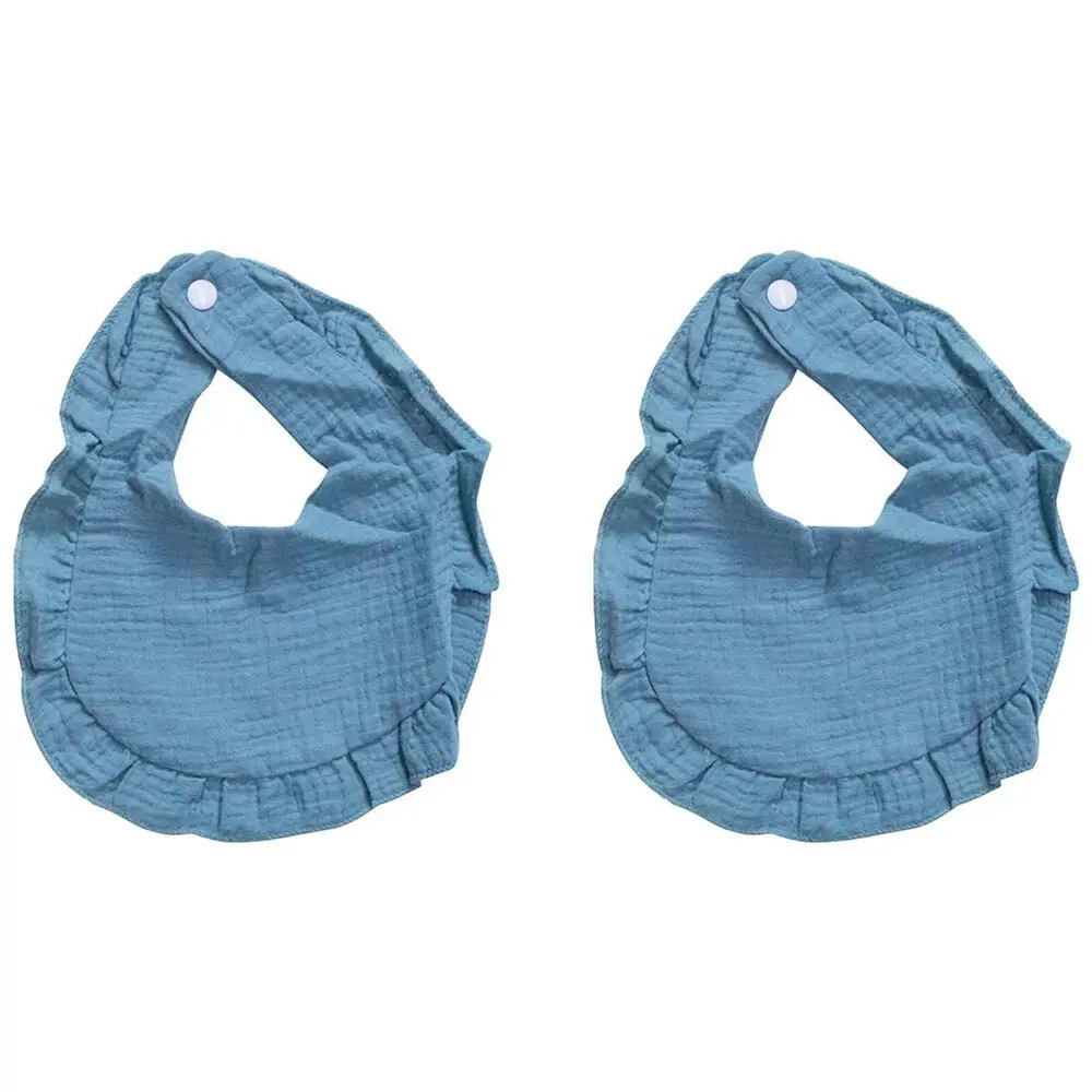 2x LVD Cotton Infant/Baby/Toddler Feeding Bibs S/3 Harbour 35x21cm Assorted